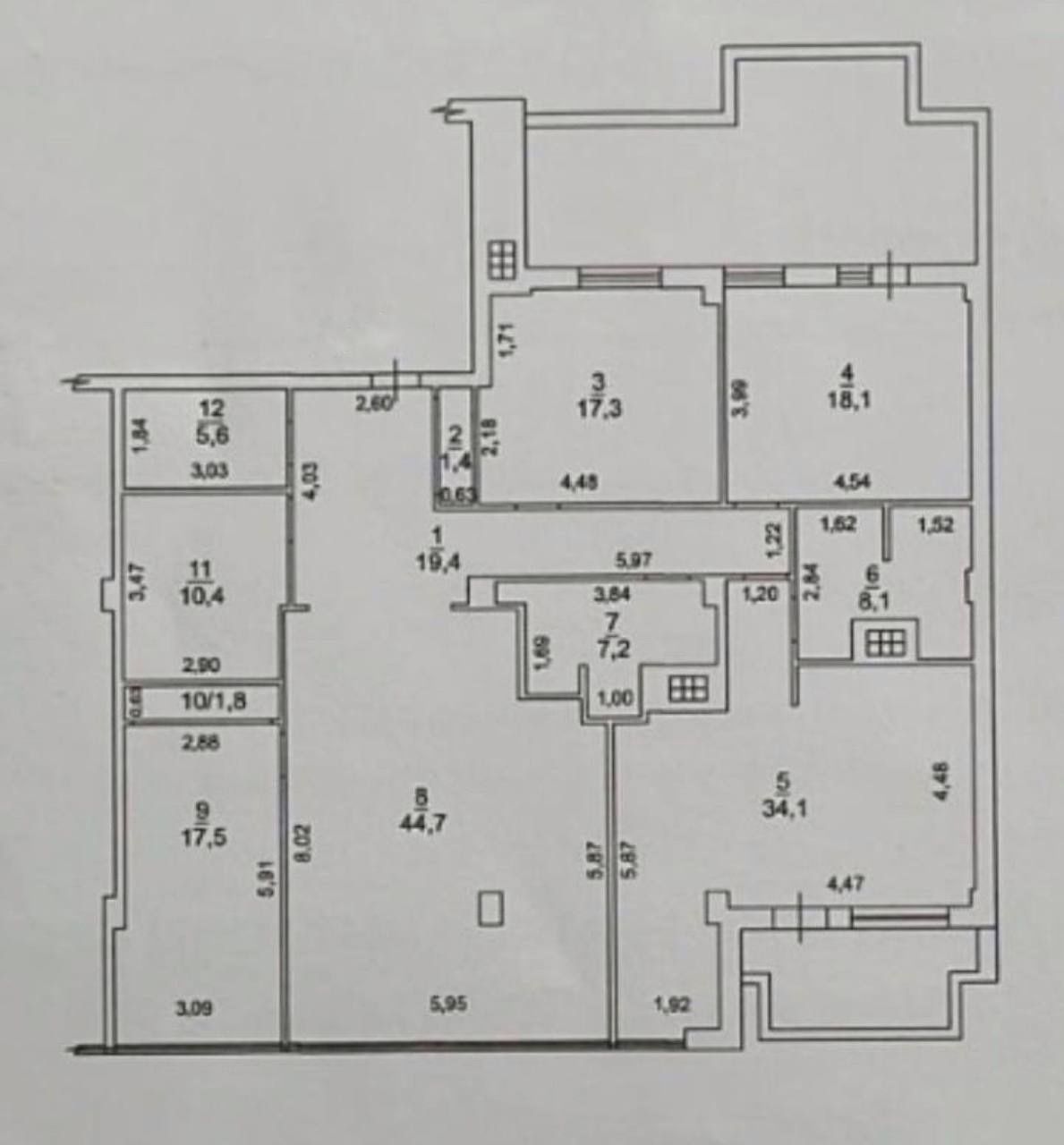 Квартира 200 кв.м. в ЖК Ясная Поляна-2. Плюс 2 паркоместа в стоимости ID 47837 (Фото 7)