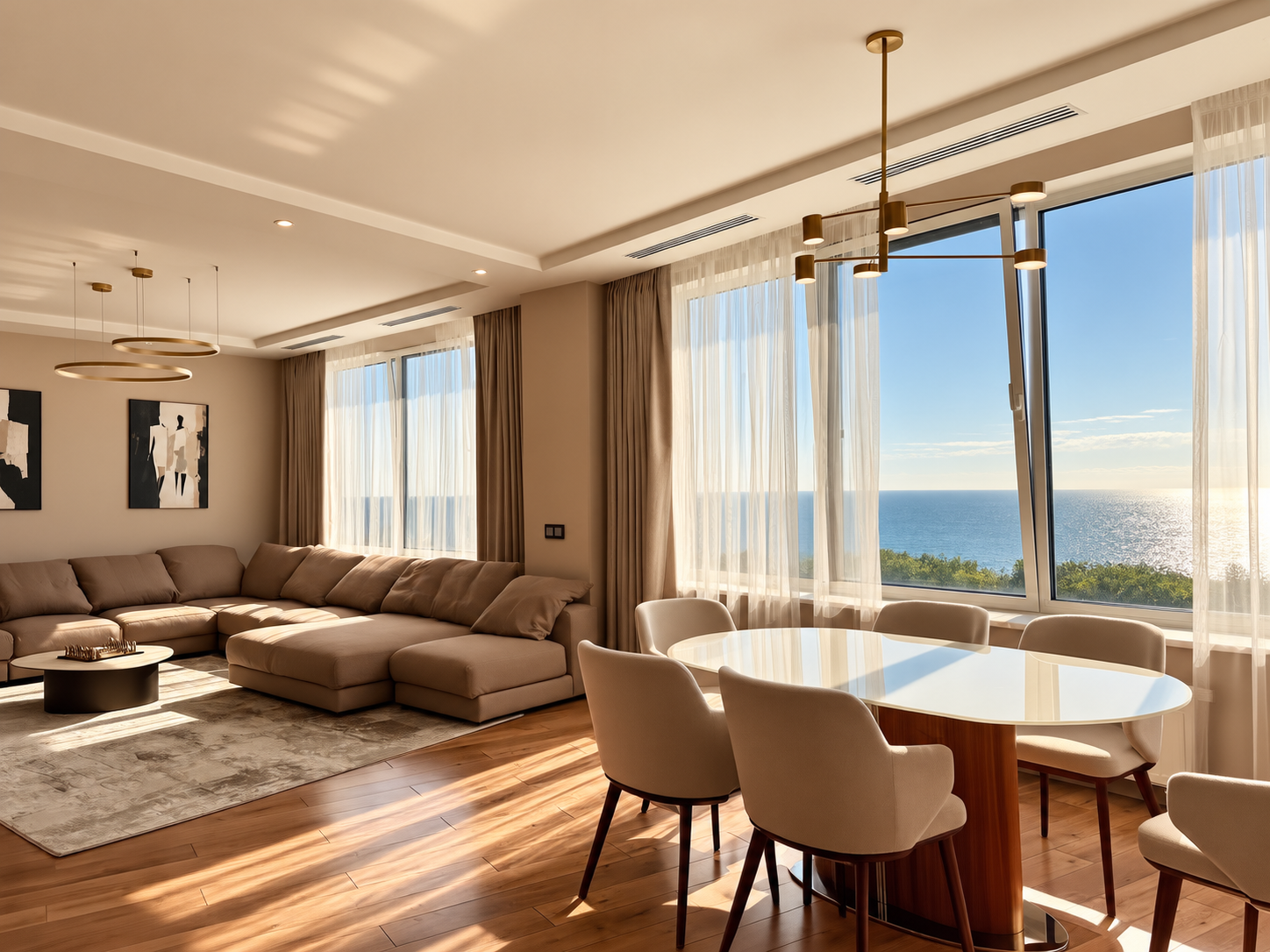 Панорама моря! Квартира 210 м² с паркингом в ЖК «Белый парус» ID 54450 (Фото 18)